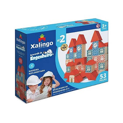 Brincando De Engenheiro N2 53 Peças - Xalingo