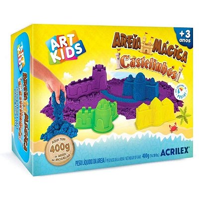 Areia Mágica De Modelar 400G Castelinhos - Acrilex