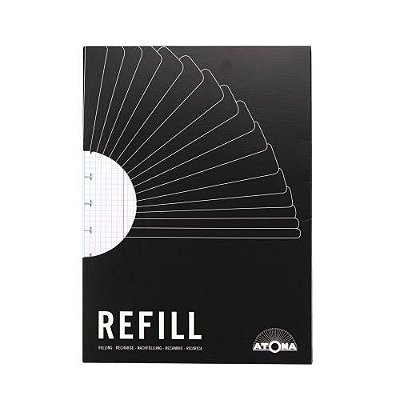 Refil Caderno De Disco A4 60 Folhas Quadriculado 5X5 - Atoma
