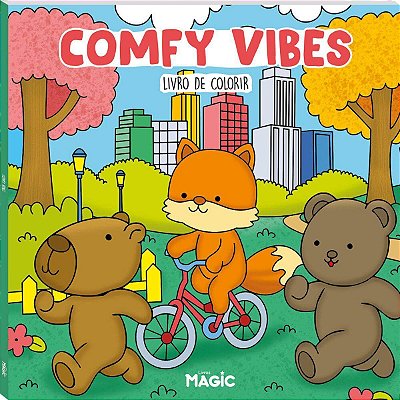 Livro De Colorir Comfy Vibes 48 Páginas - Magic Kids