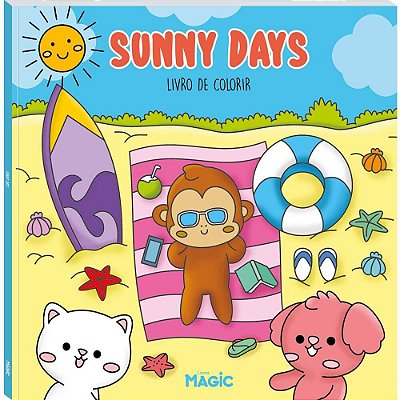Livro De Colorir Sunny Days 48 Páginas - Magic Kids