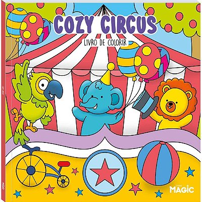 Livro De Colorir Cozy Circus 48 Páginas - Magic Kids