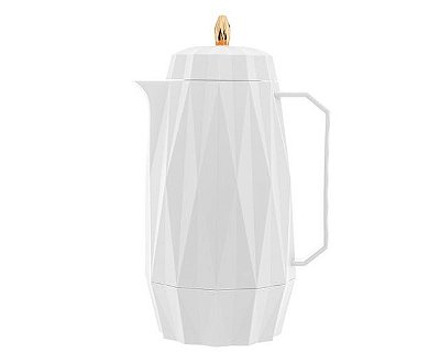 Garrafa Térmica Branca - Modelo Diamond - 1L