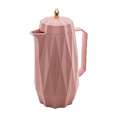 Garrafa Térmica Rosa - Modelo Diamond - 1L