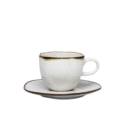 Conjunto 6 Xícaras de Chá com Pires Oxford Unni Mediterraneo