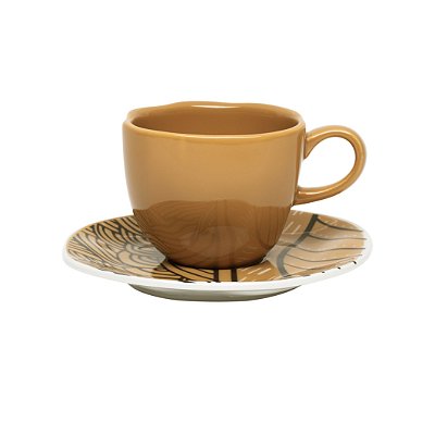 Xícara De Chá Com Pires Oxford Ryo Maresia 220Ml - Porcelana