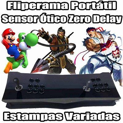 Arcade Fliperama Controle - Zero Delay - Com 30.000 Jogos Clássicos -- Estampas Variadas --