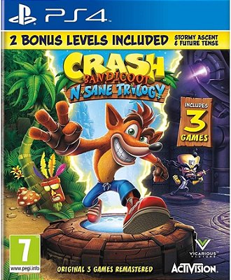 Crash Bandicoot N'Sane Trilogy - PS4 (Mídia Física)