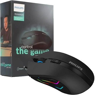 Mouse Gamer Philips - G313 Com Fio 2400dpi  6 Botões