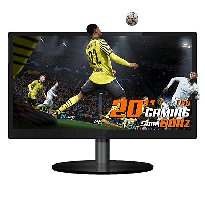 Monitor Gamer 20 Pol, PCTop LED, 60Hz, HDMI/VGA, VESA, Com Inclinação, MLP200HDMI