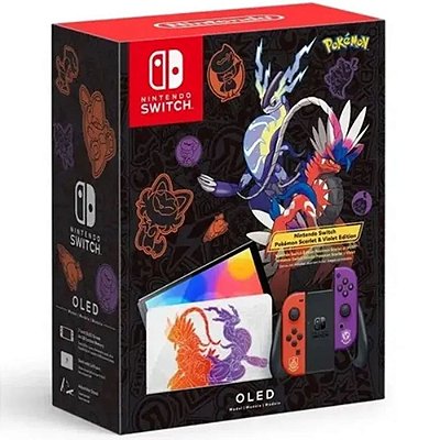 Nintendo Switch Oled, Edição Pokémon Scarlet and Violet (Novo, Lacrado)