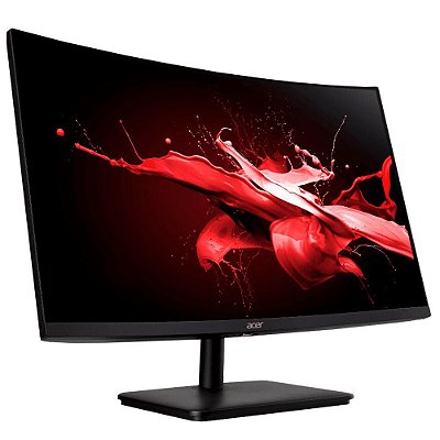 Monitor Gamer 27 Pol. LED, Curvo, 165 Hz, 5ms, Full HD, HDMI e DisplayPort, FreeSync Premium, VESA - ED270R