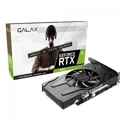 Placa de vídeo GeForce RTX 3050, 8GB, GDDR6, Galax, NVIDIA