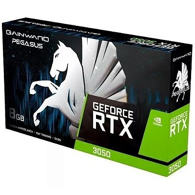 Placa de vídeo GeForce RTX 3050, 8GB, GDDR6, Gainward Pegasus, NVIDIA