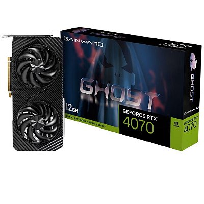 Placa de Vídeo GeForce RTX 4070, 12GB GDDR6X, 192-BITS, Gainward Ghost, NVIDIA