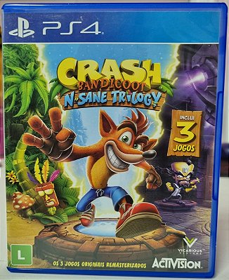 Crash Bandicoot N Sane Trilogy - PS4 (Mídia Física) - USADO