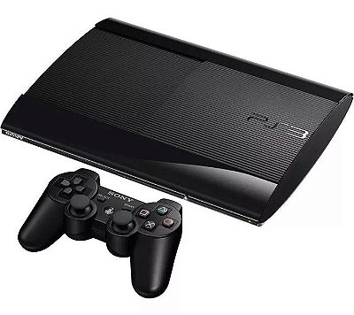 PlayStation 3, Super Slim, 500GB, 1 Controle, PS3, (Usado)