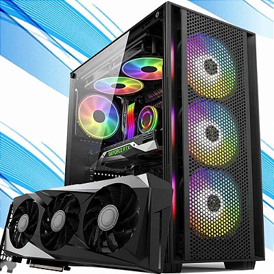 PC Gamer J7, Ryzen 5 8500G, RTX 4070 Ti, 16GB DDR5, 500GB SSD NVMe, Gabinete Lateral de Acrílico