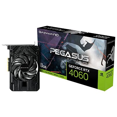 Placa de vídeo GeForce RTX 4060, 8GB, Gainward, Pegasus