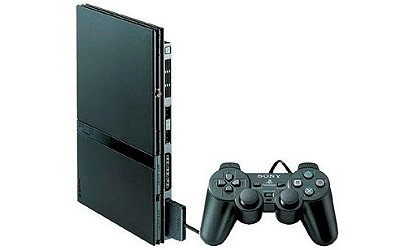 PlayStation 2 - PS2 Modelo Slim com Fonte - 2 Controles - Sony - Seminovo