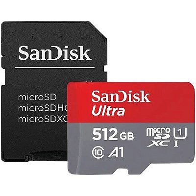 Cartão De Memória 512gb - Compatível Com Nintendo Switch - Sandisk Micro SD 512gb SDXC UHS-I Ultra