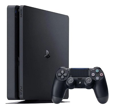 PS4 Slim 1TB, Usado, 1 Controle, Sem Jogo