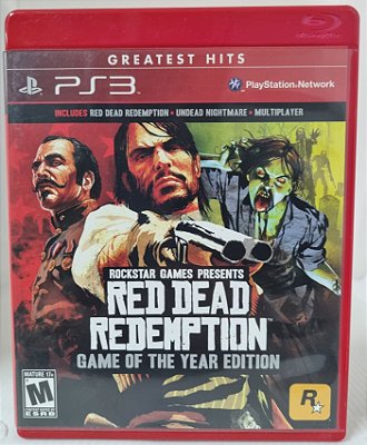 Red Dead Redemption Game Of The Year - PS3 (Mídia Física) - USADO