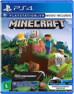 Minecraft (Modo VR Incluso) - PS4 (Mídia Física)
