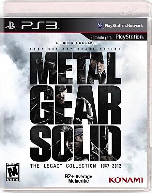 Metal Gear Solid The Legacy Collection - PS3 (Mídia Física)