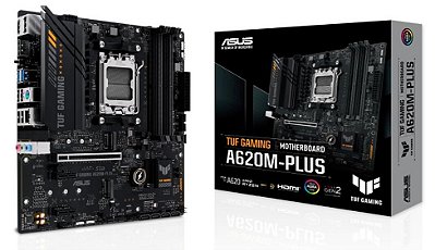 Placa Mãe ASUS A620M-PLUS TUF GAMING, AMD AM5, MATX, DDR5