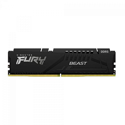 Memória DDR5 32GB, 6000MHZ KINGSTON FURY BEAST, PRETO
