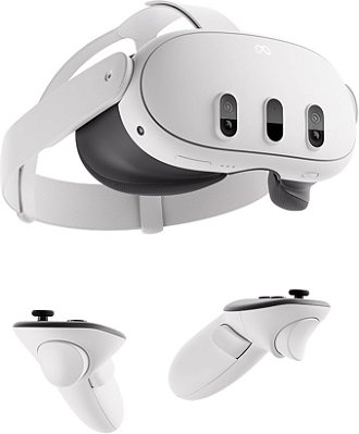 Meta Quest 3, 512GB, 4K, Lente Óculos de Realidade Virtual, sem jogo (Novo, Lacrado)