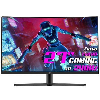 Monitor Gamer 27 Pol, Curvo, 240Hz, SuperFrame Vision, Full HD, VA, 1ms, Adaptive-Sync, HDMI/DP, SFVFB-27240-FHD