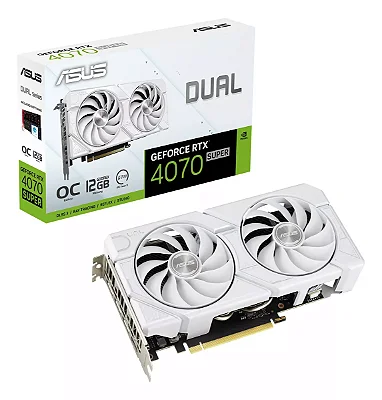 Placa de Vídeo GeForce RTX 4070 Super, OC, Dual, 12GB, GDDR6X, ASUS