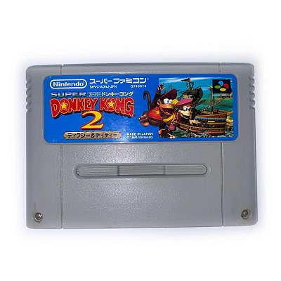 Jogo Donkey Kong 2, Fita para Super Famicom, Cartucho Japonês, Original (Usado)