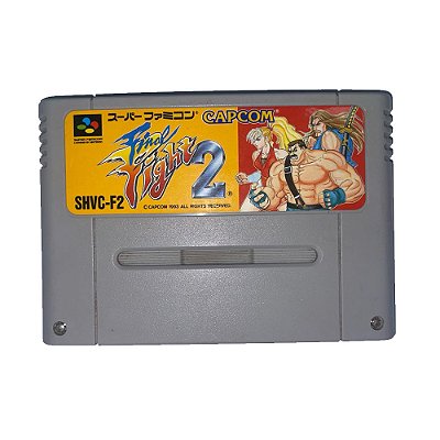 Jogo Final Fight 2, Fita para Super Famicom, Cartucho Japonês, Original (Usado)