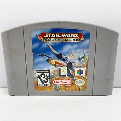 Star Wars Rogue Squadron, Fita para Nintendo 64, Cartucho Brasileiro Gradiente, Original (Usado)