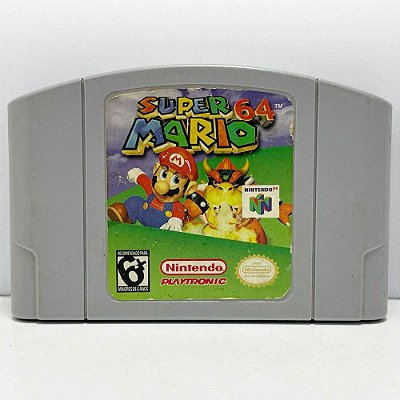 Mario 64, Fita para Nintendo 64, Cartucho Brasileiro Gradiente, Original (Usado)