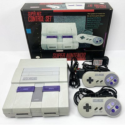 Super Nintendo, Com 2 Controles Originais, Nintendo (Usado)