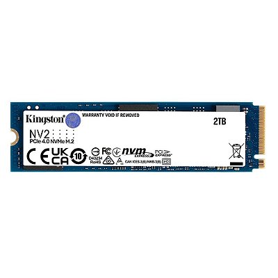 SSD Kingston NV3, 2TB, M.2 2280, PCIe 4.0 x4, NVMe, Leitura: 6000 MB/s, Gravação: 5000 MB/s