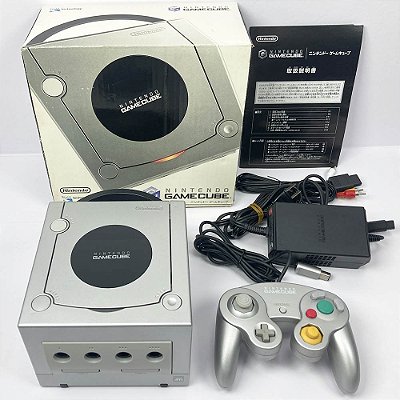 Gamecube Prata, com 1 Controle Original, Nintendo (Usado)