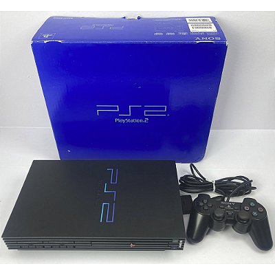 PlayStation 2, Na Caixa Seriado, 1 Controle, Modelo SCPH-30000, PS2, (Usado)