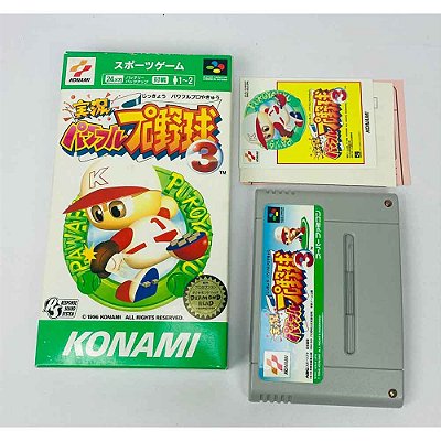 Jikkyou Powerful Pro Yakyuu 3, Super Famicom Original (Usado)