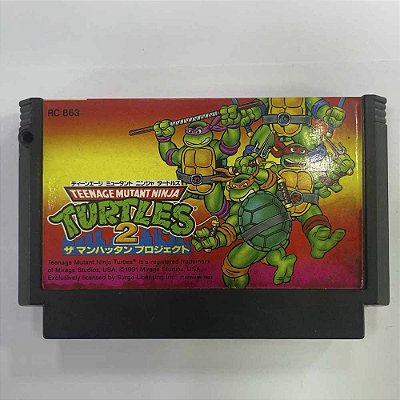 Teenage Mutant Ninja Turtles 2, Famicom Nintendinho Nes JP Original (Usado)
