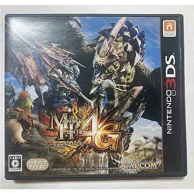 Monster Hunter 4G, Nintendo 3DS Japonês Original (Usado)