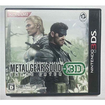 Metal Gear Solid 3D Snake Eater, Nintendo 3DS Japonês Original (Usado)