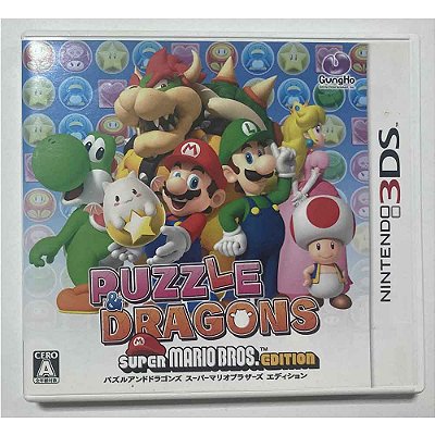 Puzzle & Dragons Super Mario Bros. Edition, Nintendo 3DS Japonês Original (Usado)