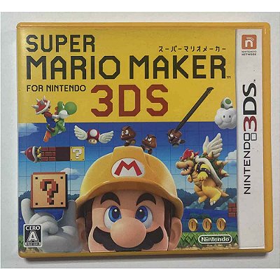 Super Mario Maker, Nintendo 3DS Japonês Original (Usado)