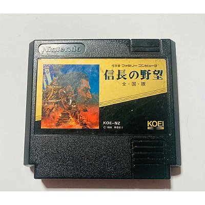 Nobunaga's Ambition, Famicom Nintendinho Nes JP Original (Usado)
