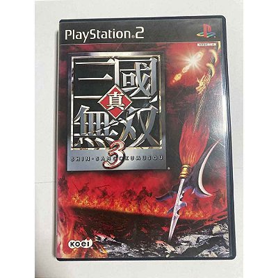 Dynasty Warriors, Shin Sangoku Musou 3, PS2 Japonês Original (Mídia Física) - Usado